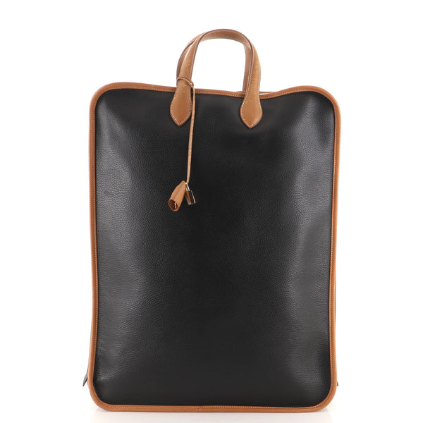 HERMES ブラックレザー ケース 129734-