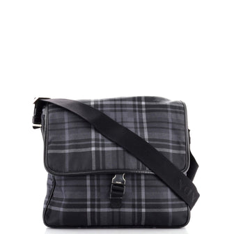 Prada Buckle Messenger Bag Printed Tessuto Medium