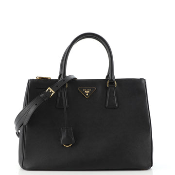 Prada Double Zip Lux Tote Saffiano Leather Medium