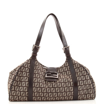 Fendi Belted Shoulder Bag Zucchino Canvas Large