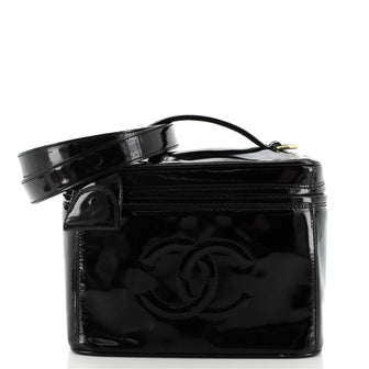 Chanel Vintage Timeless Vanity Case Patent Small