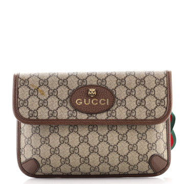 Gucci Neo Vintage Flap Belt Bag GG Coated Canvas