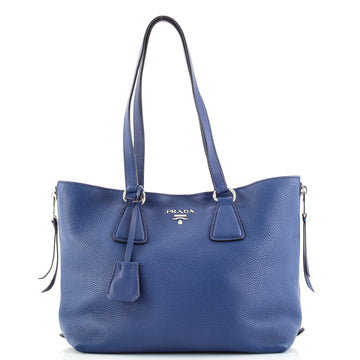 Prada Side Zip Shopper Tote Vitello Phenix Medium