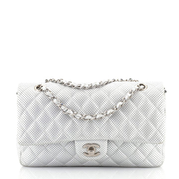 Chanel Classic Double Flap Bag Quilted Perforated Lambskin Medium