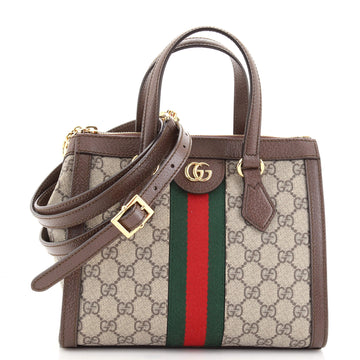Gucci Ophidia Top Handle Tote GG Coated Canvas Small