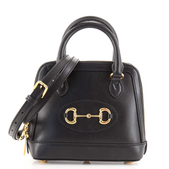 Gucci Horsebit 1955 Top Handle Bag Leather Mini