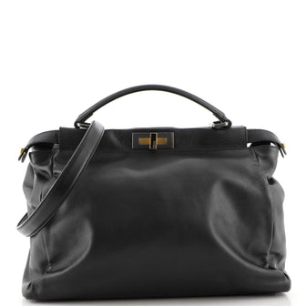 Fendi Peekaboo Bag Soft Leather Large