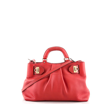 Salvatore Ferragamo Gancini Handle Tote Leather Medium