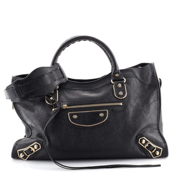 Balenciaga City Classic Metallic Edge Bag Leather Medium