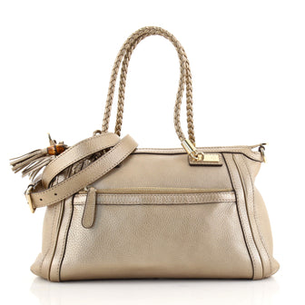 Gucci Bella Convertible Top Handle Bag Leather Small