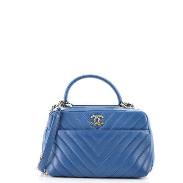 Chanel Trendy CC Bowling Bag Chevron Lambskin Medium