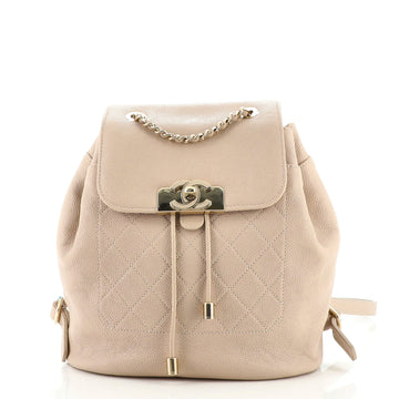 Chanel Data Center CC Flap Backpack Quilted Caviar Medium