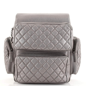 Chanel Casual Rock Airlines Backpack Quilted Goatskin Medium