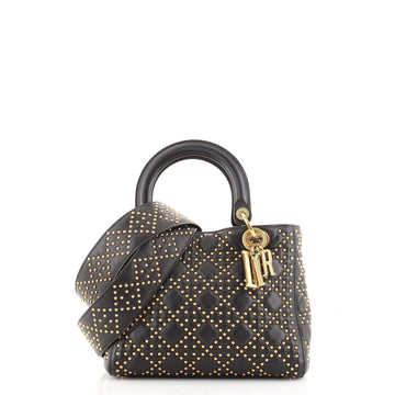 Christian Dior Supple Lady Dior Bag Cannage Studded Lambskin Medium