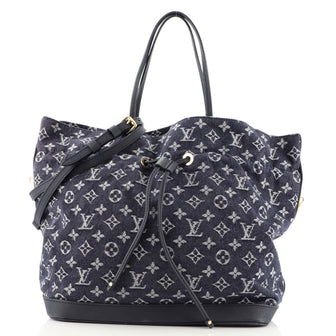 Louis Vuitton Noefull Handbag Denim MM