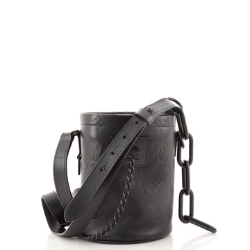 Louis Vuitton Chalk Nano Bag Monogram Shadow Leather