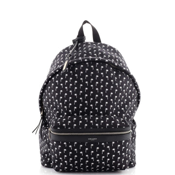 Saint Laurent City Backpack Printed Canvas
