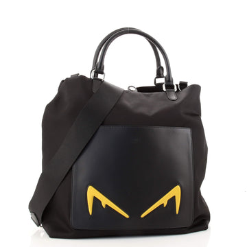 Fendi Convertible Monster Tote Nylon and Leather