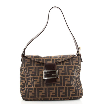 Fendi Double Flap Bag Zucca Canvas Medium
