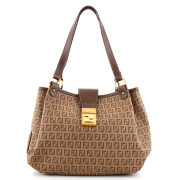 Fendi Chiusura Tote Zucchino Coated Canvas Medium