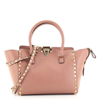 Valentino Rockstud Tote Rigid Leather Small