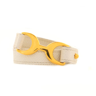 Hermes Pavane Double Tour Bracelet Leather