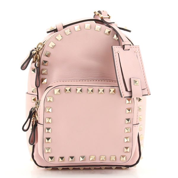 Valentino 'Rockstud' mini leather backpack  Mini leather backpack, Leather  backpack, Leather rucksack