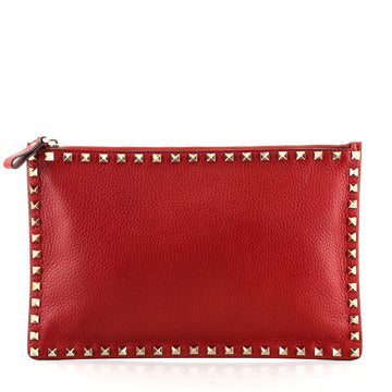 Valentino Rockstud Pouch Leather Large