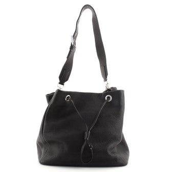 Prada Drawstring Bucket Bag Vitello Daino Medium