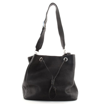 Prada Drawstring Bucket Bag Vitello Daino Medium