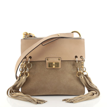 Chloe Jane Crossbody Bag Leather and Suede Small