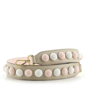 Fendi Strap You Shoulder Strap Studded Leather