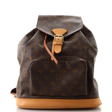 Louis Vuitton Vintage Montsouris Backpack Monogram Canvas GM