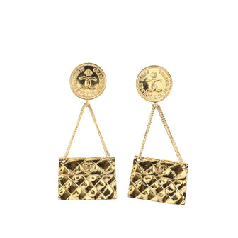 Chanel 31 Rue Cambon Flap Bag Clip-On Earrings Metal
