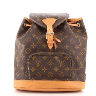 Louis Vuitton Vintage Montsouris Backpack Monogram Canvas MM