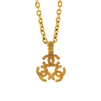 Chanel Vintage Triple CC Chain Necklace Metal
