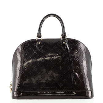 Louis Vuitton Alma Handbag Monogram Vernis GM
