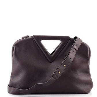 Bottega Veneta Point Shoulder Bag Leather Medium