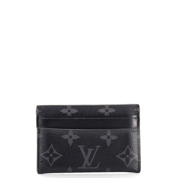 Louis Vuitton Double Card Holder Monogram Eclipse Canvas