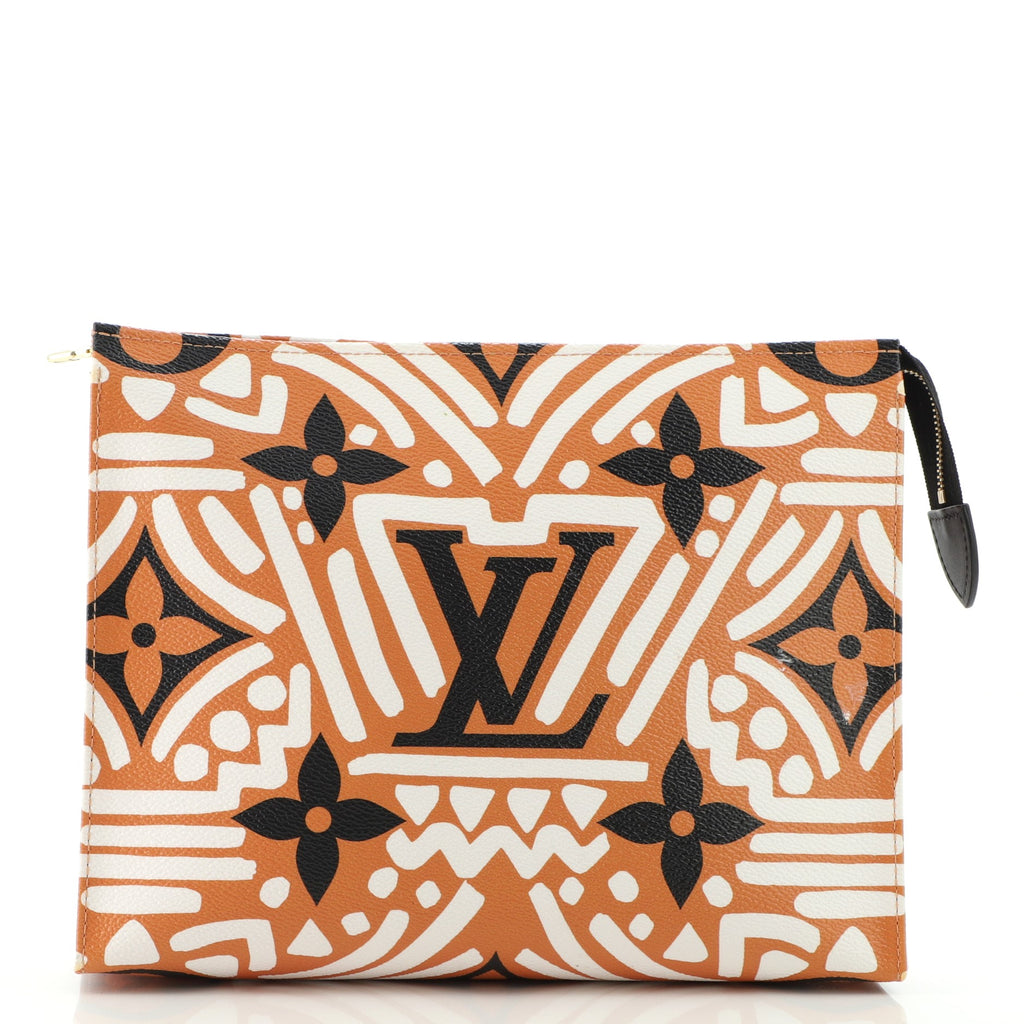 Louis Vuitton Toiletry Pouch Bag Limited Edition Crafty Monogram Giant 26  Orange 1299801
