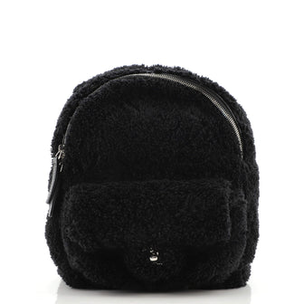 Chanel Front Pocket Backpack Quilted Textile Small