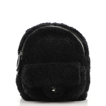 Chanel Front Pocket Backpack Quilted Textile Small