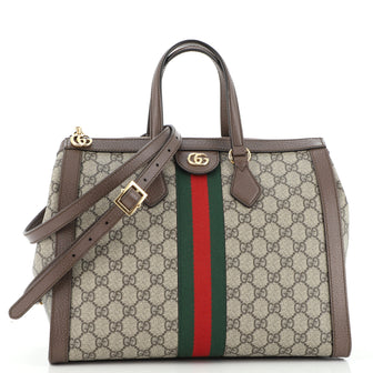 Gucci Ophidia Top Handle Tote GG Coated Canvas Medium
