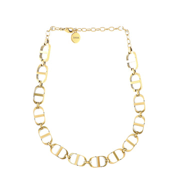 Christian Dior 30 Montaigne CD Chain-Link Choker Necklace Metal