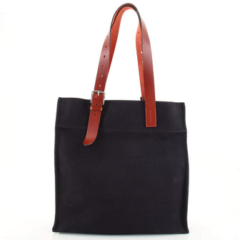 Hermes Etriviere Shopping Tote Toile and Leather