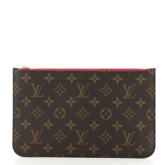 Louis Vuitton Neverfull Pochette Monogram Canvas Large