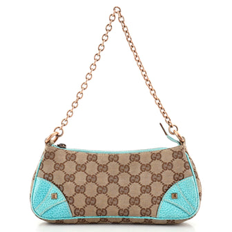 Gucci Nail Chain Pochette GG Canvas