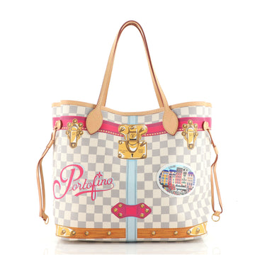 Louis Vuitton Neverfull NM Tote Limited Edition Damier Summer Trunks MM