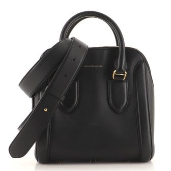 Alexander McQueen Heroine Convertible Bowling Bag Leather Medium