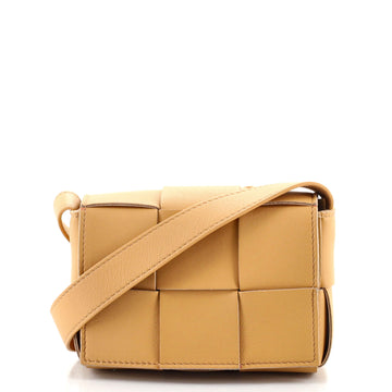 Bottega Veneta Cassette Crossbody Bag Maxi Intrecciato Leather Extra Mini
